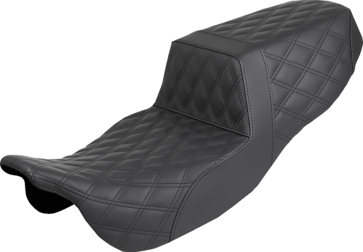 SADDLEMEN Step-Up Seat - Full Lattice Stitch - FLRT/FLTRT '15-'25 815-07-175