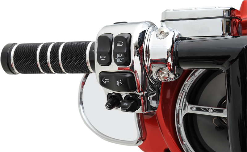 DRAG SPECIALTIES Replacement Handlebar Switch Housing Kit - Chrome
