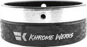 KHROME WERKS Exhaust End Cap - Billet Cut Tip - Carbon - 4-1/2" 200880P