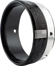 KHROME WERKS Exhaust End Cap - Billet Cut Tip - Carbon - 4-1/2" 200880P