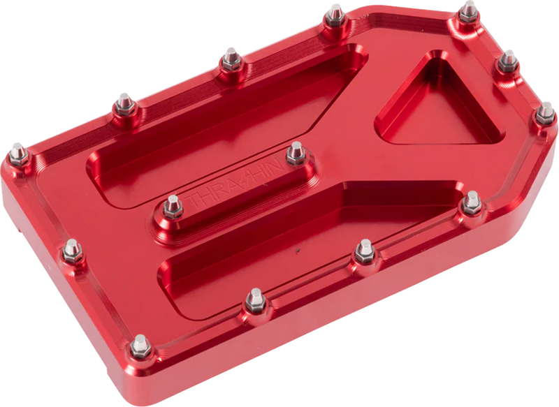 THRASHIN SUPPLY CO. Aggressor Brake Pedal Pad - Red - Touring TSC-2220-2