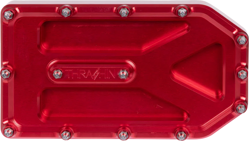 THRASHIN SUPPLY CO. Aggressor Brake Pedal Pad - Red - Touring TSC-2220-2