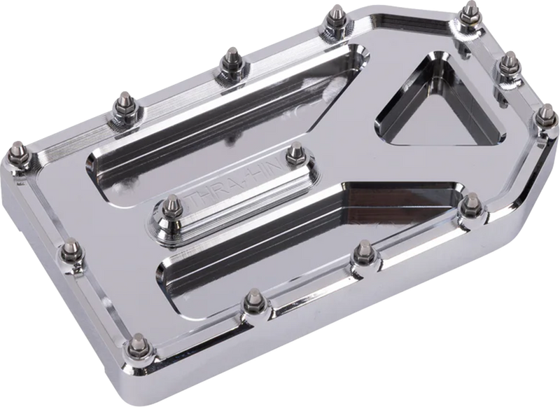THRASHIN SUPPLY CO. Aggressor Brake Pedal Pad - Chrome - Touring TSC-2220-3