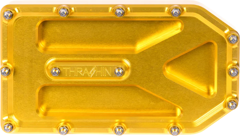 THRASHIN SUPPLY CO. Aggressor Brake Pedal Pad - Gold - Touring TSC-2220-5