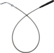 FAT BAGGERS INC. EZ Install Upper Clutch Cable - FLHX/FLTR - +4" - Braided Stainless Steel/Chrome 108004-C