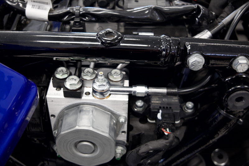 FAT BAGGERS INC. EZ Install Kit - 13"/14" Handlebars - Upper Clutch - Full Length - Braided Stainless Steel/Chrome 219014-C