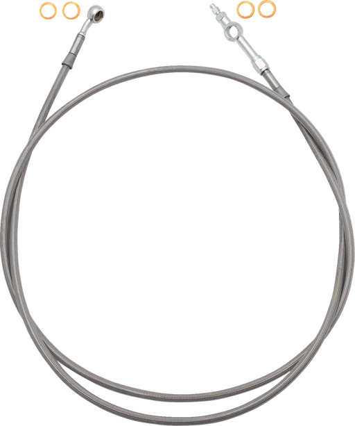FAT BAGGERS INC. EZ Install Brake Line - 60" - Stainless Steel Braid 120060