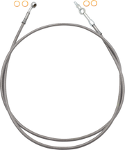 FAT BAGGERS INC. EZ Install Brake Line - 66" - Stainless Steel Braid 120066
