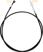 FAT BAGGERS INC. EZ Install Brake Line - 67" - Black Braid 120067-B