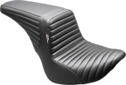 LE PERA Kickflip Up Front Seat - Pleated - Black - FL/FX '18-'25 LYU-590PT