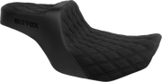SLYFOX High Noon Seat - Double Diamond - Black Logo - Black Stitch - FLH/FLT '23-'25 4704C-SlyFox