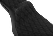 SLYFOX High Noon Seat - Double Diamond - Black Logo - Black Stitch - FLH/FLT '23-'25 4704C-SlyFox