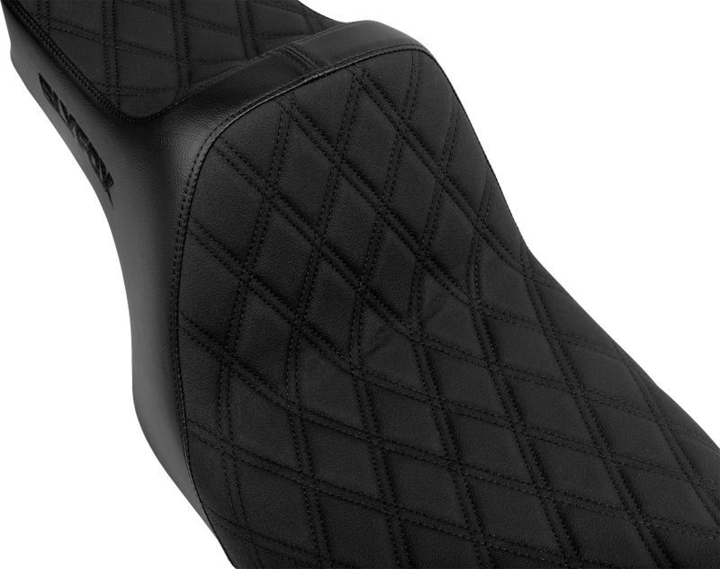 SLYFOX High Noon Seat - Double Diamond - Black Logo - Black Stitch - FXD '96-'03 4703C-SlyFox