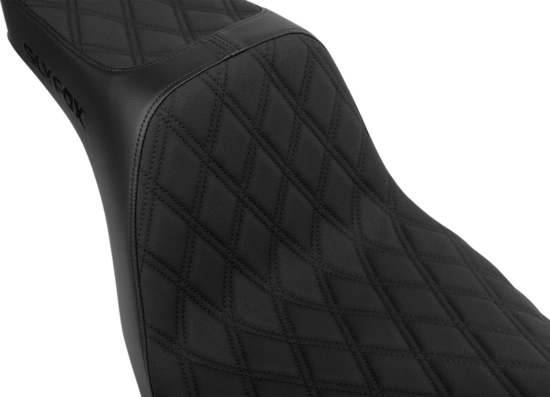 SLYFOX High Noon Seat - Double Diamond - Black Logo - Black Stitch - FL/FX '18-'25 4701C-SlyFox