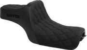 SLYFOX High Noon Seat - Double Diamond - Black Logo - Black Stitch - XL '04-'22 4709C-SlyFox