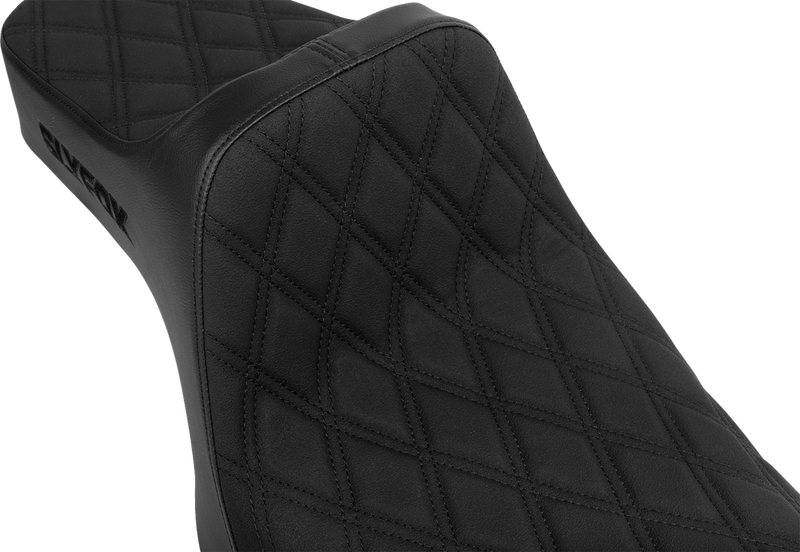 SLYFOX High Noon Seat - Double Diamond - Black Logo - Black Stitch - XL '04-'22 4709C-SlyFox