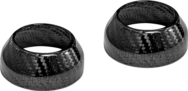 SADDLEMEN Fork Cover - 39 mm - Gloss CF-8-0006