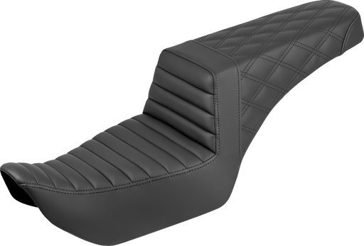 SADDLEMEN Step-Up Seat - Front Tuck-n-Roll/Rear Lattice Stitch - Nightster '22-'25 822-11-176