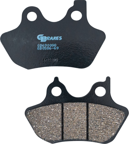 GBRAKES Brake Pads - Semi-Metallic/Ceramic - Front/Rear GB0586-69