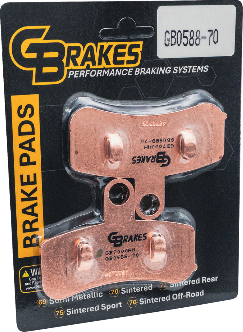 GBRAKES Brake Pad - Sintered - Front GB0588-70