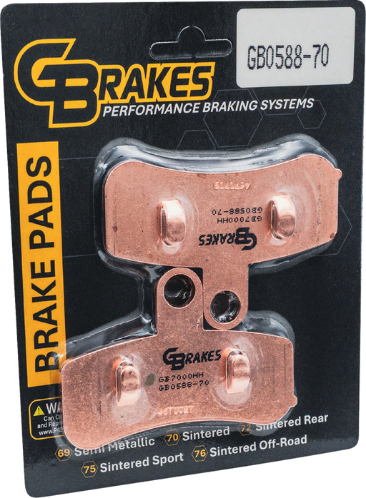 GBRAKES Brake Pad - Sintered - Front GB0588-70