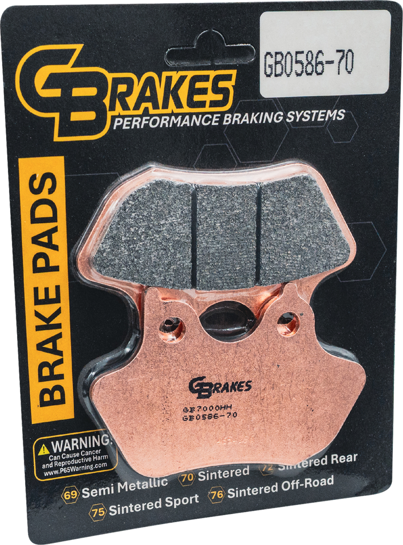 GBRAKES Brake Pad - Sintered - Front/Rear GB0586-70