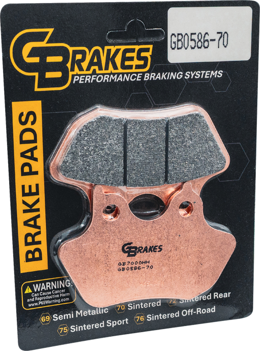 GBRAKES Brake Pad - Sintered - Front/Rear GB0586-70