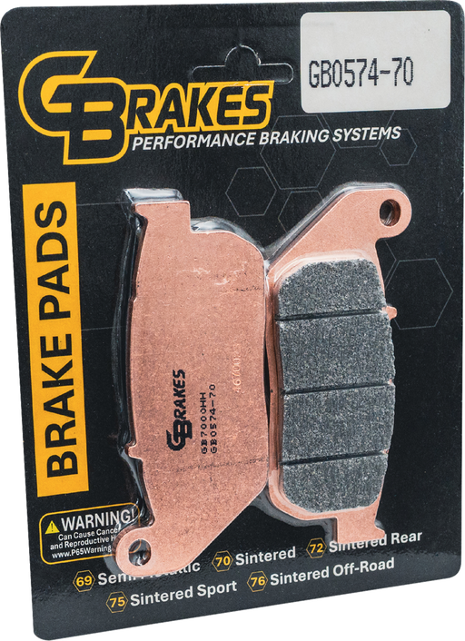 GBRAKES Brake Pad - Sintered - Front GB0574-70