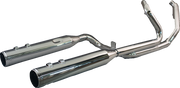 KHROME WERKS 2-into-1-into-2 Dominator-SR Exhaust System - Chrome - Without End Caps - M8 Touring 200400A-SR