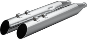 KHROME WERKS HP-Plus® Slip-On Mufflers - Slash Up - 4" - Trike/Twin Cam - Chrome 40FSL-1021-CHR