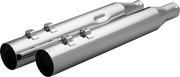 KHROME WERKS HP-Plus® Slip-On Mufflers - Straight Cut - 4" - M8 - Chrome 40FST-1011-CHR