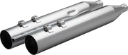 KHROME WERKS HP-Plus® Slip-On Mufflers - Straight Cut - 4" - Trike/Twin Cam - Chrome 40FST-1021-CHR