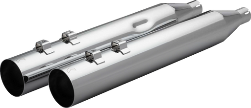 KHROME WERKS HP-Plus® Slip-On Mufflers - Straight Cut - 4" - Trike/Twin Cam - Chrome 40FST-1021-CHR
