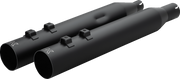 KHROME WERKS HP-Plus® Slip-On Mufflers - Straight Cut - 4" - M8 - Black 40FST-1011-BLK