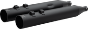 KHROME WERKS HP-Plus® Slip-On Mufflers - Straight Cut - 4" - Trike/Twin Cam - Black 40FST-1021-BLK