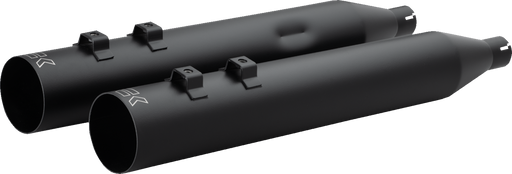 KHROME WERKS HP-Plus® Slip-On Mufflers - Straight Cut - 4" - Trike/Twin Cam - Black 40FST-1021-BLK