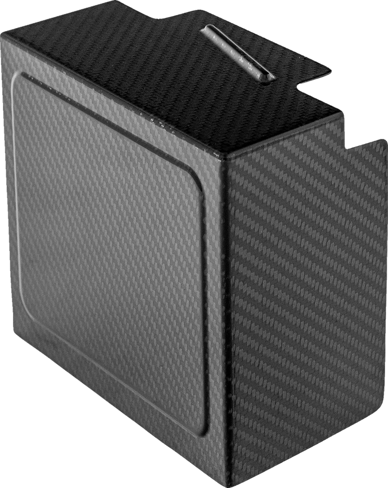 SADDLEMEN Battery Cover - Carbon Fiber - Matte Black CF-899-04-002M