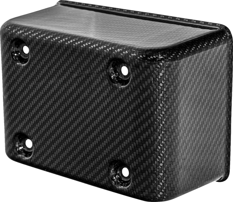 SADDLEMEN Fuse Block Cover - Carbon Fiber - Gloss Black CF-899-04-003