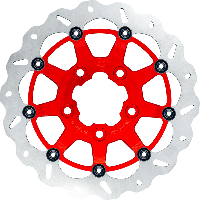 GBRAKES Wave? Brake Rotor - Front - 13" - Narrow Band - Red GBDU035