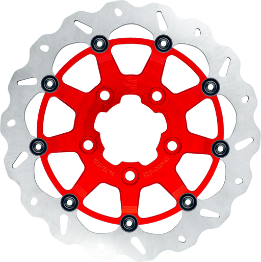 GBRAKES Wave? Brake Rotor - Front - 13" - Narrow Band - Red GBDU035