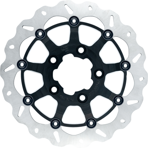 GBRAKES Wave? Brake Rotor - Front - 13" - Narrow Band - Machined Black GBDU011