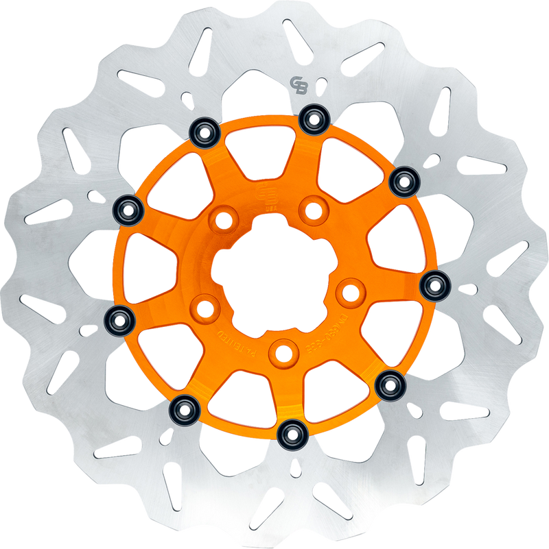 GBRAKES Wave? Brake Rotor - Front - 12.5" - Orange GBDU030