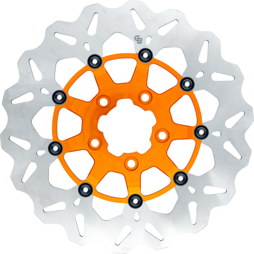 GBRAKES Wave? Brake Rotor - Front - 12.5" - Orange GBDU030
