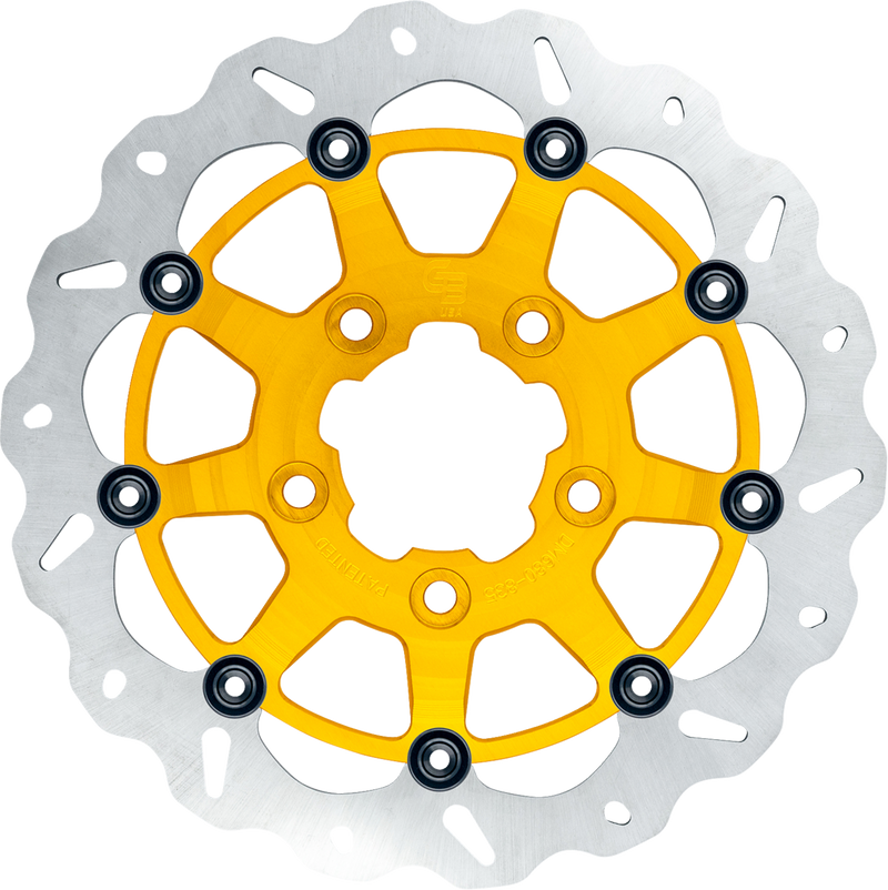 GBRAKES Wave? Brake Rotor - Front - 13" - Narrow Band - Gold GBDU034