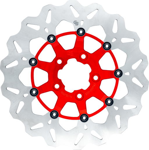 GBRAKES Brake Rotor - Rear - Red GBDU021