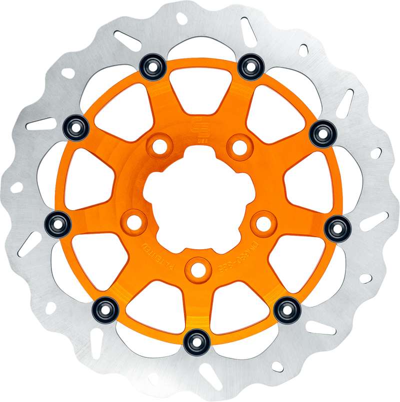 GBRAKES Wave? Brake Rotor - Front - 13" - Narrow Band - Orange GBDU037