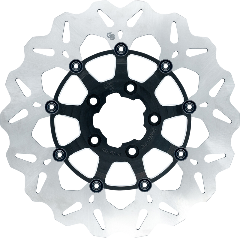 GBRAKES Wave? Brake Rotor - Front - 12.5" - Machined Black GBDU008