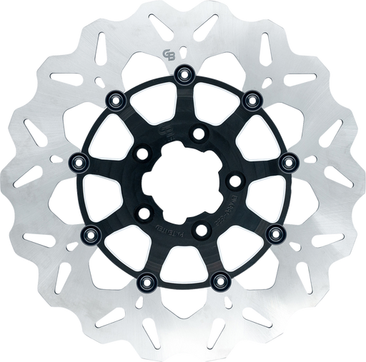 GBRAKES Wave? Brake Rotor - Front - Machined Black GBDU012
