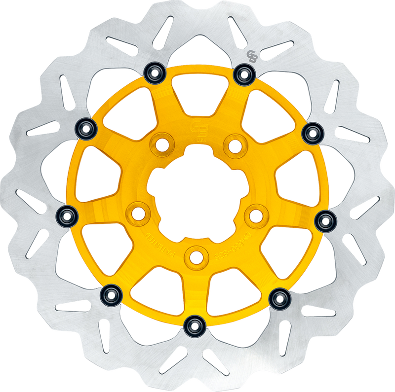 GBRAKES Wave? Brake Rotor - Front - 13" - Gold GBDU031
