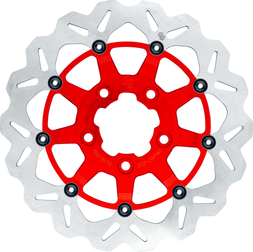 GBRAKES Wave? Brake Rotor - Front - 13" - Red GBDU032